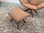 Nieuw Label Vandenberg Gustav Fauteuil met poef Stof leer, Huis en Inrichting, Label van den berg, Nieuw, Leer, Ophalen of Verzenden