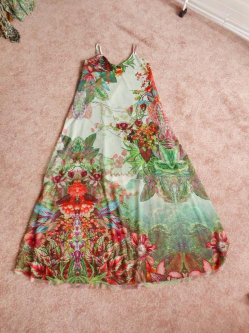 Mooie lange zomer jurk Smash! maat XXL = 44, Kleding | Dames, Jurken, Zo goed als nieuw, Maat 42/44 (L), Groen, Onder de knie