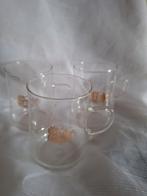 PICKWICK glazen met gouden logo (SCHOTT), 3 stuks, Ophalen of Verzenden, Zo goed als nieuw, Overige typen