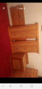 1 persoons bed met nachtkast en ladenkast, Ophalen, Gebruikt, Tweepersoons