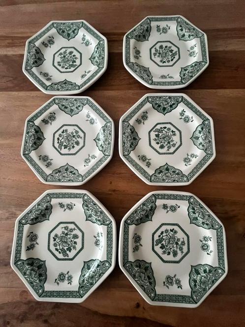 Royal Stafford Meakin Old Pekin - set van 6 bordjes, Antiek en Kunst, Antiek | Porselein, Ophalen of Verzenden