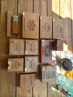 originele sigarenkistjes, leeg, zelfs 2 met 1 sigaar, Verzamelen, Rookartikelen, Aanstekers en Luciferdoosjes, Ophalen, Gebruikt