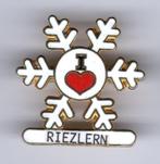BROCHE I LOVE RIEZLERN SNEEUWVLOK EMAILLE OOSTENRIJK (A6), Verzenden, Zo goed als nieuw, Overige onderwerpen