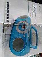 SCD5100BL CD-Boombox met FM radio en cassettespeler, Ophalen of Verzenden, Nieuw, Overige merken