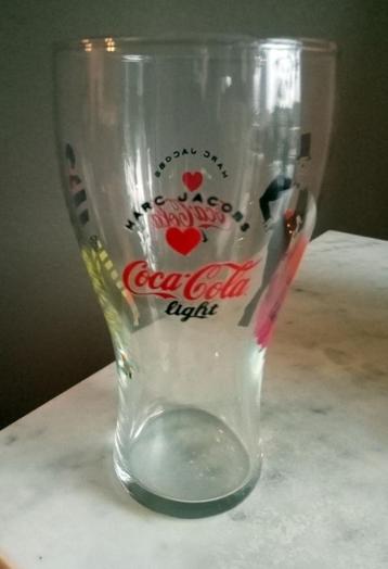 6 Coca Cola glazen By Marc Jacops. beschikbaar voor biedingen