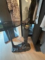 Bijzettafel zwart met kat, Huis en Inrichting, Woonaccessoires | Zuilen en Pilaren, Ophalen, Zo goed als nieuw