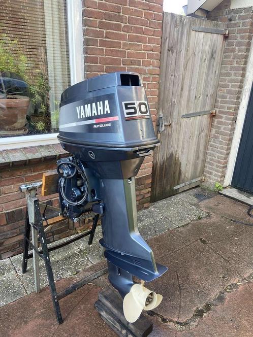 Yamaha 50 pk autolube langstaart afstandsbediening, Watersport en Boten, Rubberboten, Gebruikt, Yamaha, Aluminium, Minder dan 70 pk