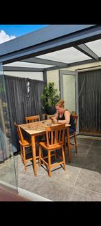 Bar tafel set met 4 stoelen - Opknapper, Ophalen, Gebruikt, Landelijk, Minder dan 4 stoelen