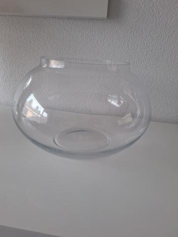 Glazen vaas/  vaas / grote glazen vaas. beschikbaar voor biedingen