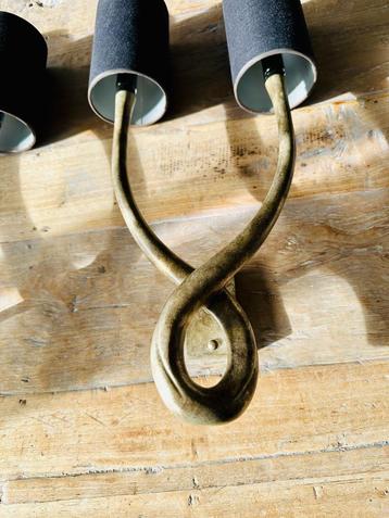 Porta Romana Brass messing wandlampen 3 stuks beschikbaar voor biedingen
