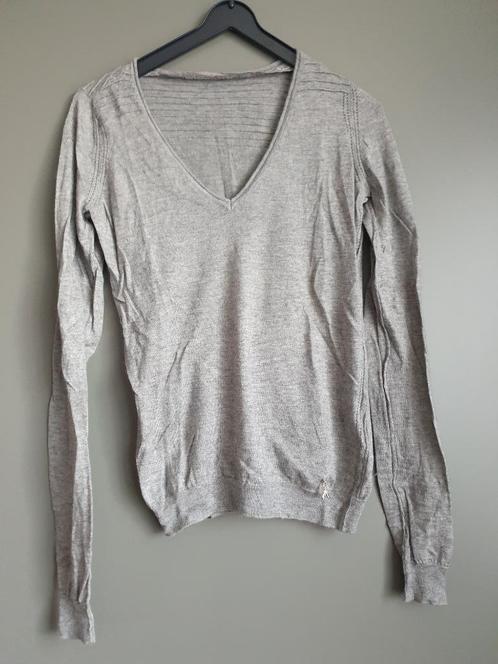 Patrizia Pepe grijze zijde cashmere top - Maat 0, Kleding | Dames, Truien en Vesten, Zo goed als nieuw, Maat 34 (XS) of kleiner