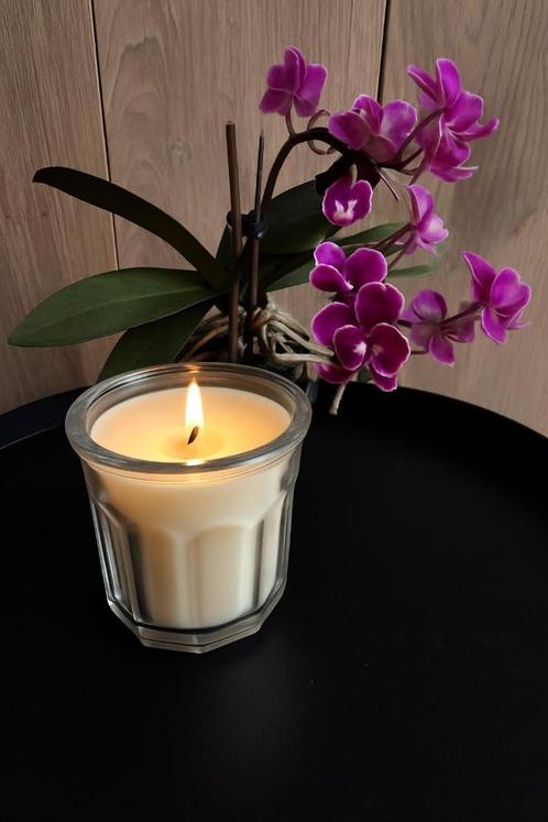100% Natuurlijke Sojawas Kaars, Huis en Inrichting, Woonaccessoires | Kandelaars en Kaarsen, Nieuw, Minder dan 25 cm, Overige materialen
