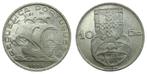 Portugal - prachtige 10 Escudos zilver 1954 p+ 12,5 gram 0.6, Postzegels en Munten, Munten | Europa | Niet-Euromunten, Zilver