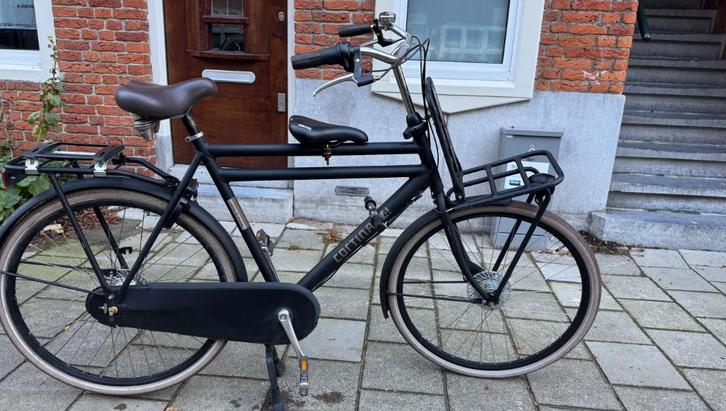 Cortina U4 N7 Herenfiets – Mat Zwart – 57cm, Fietsen en Brommers, Fietsen | Heren | Herenfietsen, Zo goed als nieuw, Overige merken