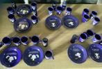 blue band servies glas/bord/mok/beker met 1 oor/ beker2 oren, Nieuw, Compleet servies, Glas, Overige stijlen