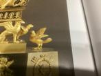 Gezocht 2 bronzen vogeltjes zie foto’s, Antiek en Kunst, Antiek | Klokken, Ophalen