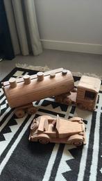 Speelgoed hout vrachtwagen en oldtimer auto, Ophalen of Verzenden, Gebruikt, Overige typen