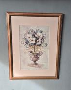 Bloemen in een vaas, Ophalen, Minder dan 50 cm, Zo goed als nieuw, Schilderij