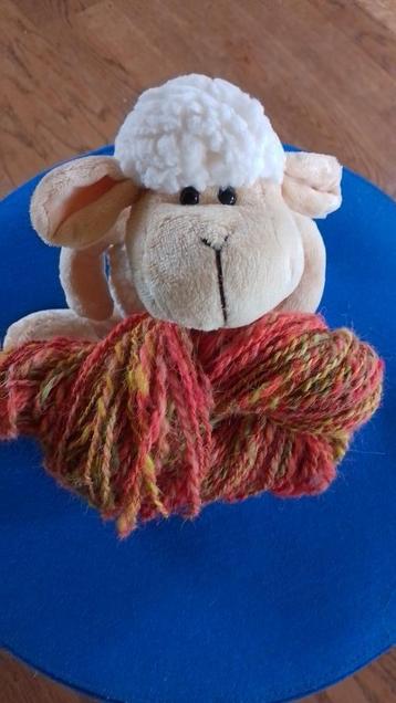 Drents heideschaap wol 100g handgesponnen herfstkleuren beschikbaar voor biedingen