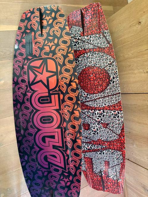 2 wakeboards, 138cm/141cm, bindingen 40-45, te koop in Son, Watersport en Boten, Wakeboarden, Gebruikt, Ophalen