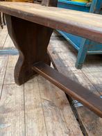 Slets boeren houten bank met rugleuning eettafelbank, Ophalen