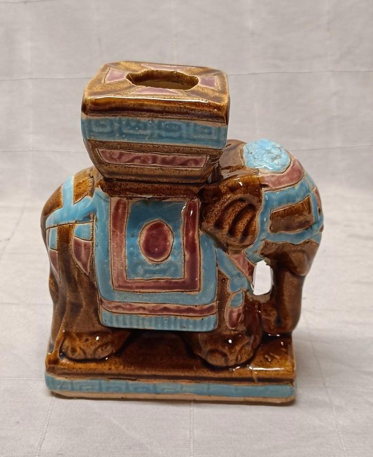 Vintage Keramiek Olifantje Asbak, Antiek en Kunst, Antiek | Keramiek en Aardewerk, Ophalen of Verzenden