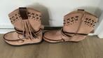 PRC zgan Suede Leer Laarzen Bies Gesp maat 41, Bruin, Lage of Enkellaarzen, Ophalen of Verzenden, Zo goed als nieuw