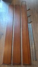 Vintage jaren 70 wandsysteem aan rails, Huis en Inrichting, Gebruikt, Minder dan 100 cm, 25 tot 50 cm, 50 tot 100 cm