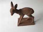 Art deco beeld hert,Else Bach voor majolika, karlsruhe,4551, Antiek en Kunst, Ophalen of Verzenden