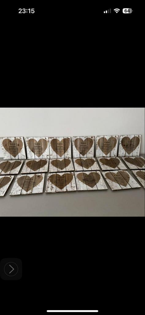 Houten Wanddecoratie Hart met Liefde Definitie, Huis en Inrichting, Woonaccessoires | Wanddecoraties, Zo goed als nieuw, Ophalen of Verzenden