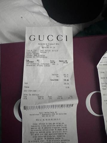 Zwarte orgineel gucci pet beschikbaar voor biedingen