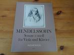 Mendelssohn - sonate c moll, Muziek en Instrumenten, Gebruikt, Ophalen of Verzenden, Artiest of Componist, Klassiek