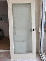 Mooie binnendeur met glas, Doe-het-zelf en Verbouw, Deuren en Horren, Ophalen, 80 tot 100 cm, Binnendeur, Zo goed als nieuw