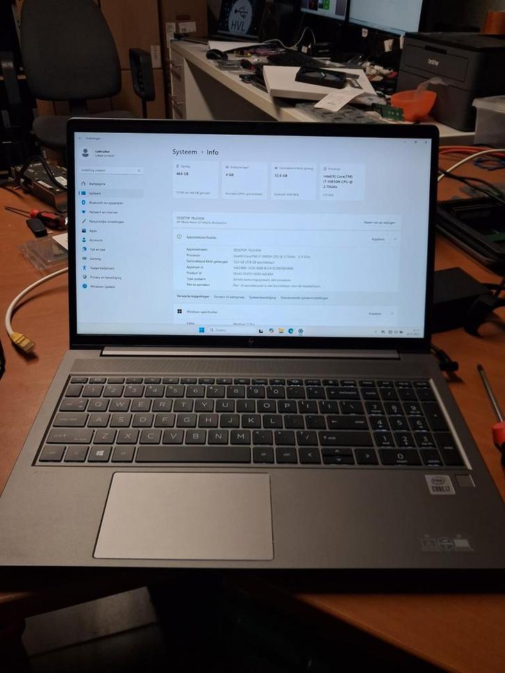 HP Zbook Power G7 - i7 / Quadro T1000 / 512GB SSD / 32gb ram, Computers en Software, Windows Laptops, Zo goed als nieuw, 15 inch