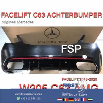 W205 C63 AMG FACELIFT ACHTERBUMPER origineel 63 C KLASSE 201 beschikbaar voor biedingen