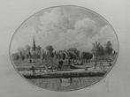 65 / Nieuw Beijerland - Gravure uit 1793  Oleffen & Bakker, Antiek en Kunst, Ophalen of Verzenden