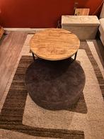 Salontafels, Huis en Inrichting, Tafels | Salontafels, Ophalen, Rond, 50 tot 100 cm, Zo goed als nieuw