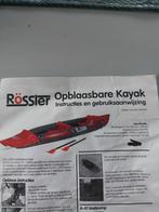 ROSSLER OPBLAAS KANO, Watersport en Boten, Kajaks, Ophalen, Opblaasbaar, Nieuw, 2-persoons