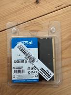 Crucial DDR5 SODIMM 2x 16GB 4800 (nieuw!), Computers en Software, RAM geheugen, 32 GB, Verzenden, Zo goed als nieuw, DDR5