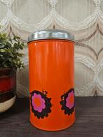 Retro Brabantia Patrice blik jaren 70 vintage oranje, Verzamelen, Retro, Ophalen of Verzenden, Huis en Inrichting