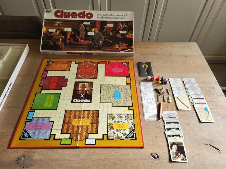 spel Cluedo vintage!, Hobby en Vrije tijd, Gezelschapsspellen | Bordspellen, Gebruikt, Een of twee spelers, Drie of vier spelers
