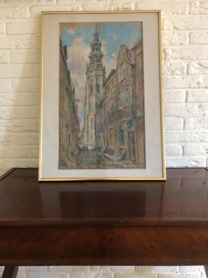schilderij, Antiek en Kunst, Kunst | Schilderijen | Klassiek, Verzenden