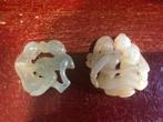 erotisch snijwerk van steen, 2 x, Antiek en Kunst, Curiosa en Brocante, Ophalen of Verzenden