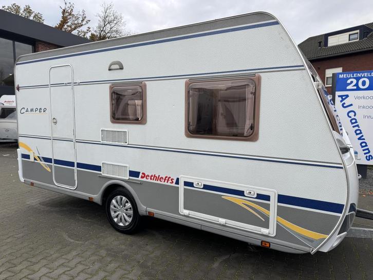 Dethleffs Camper 430 Db / topstaat / voortent, Caravans en Kamperen, Caravans, Bedrijf, tot en met 4, 750 - 1000 kg, Overige, Dethleffs