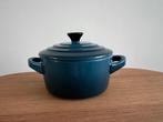 Le Creuset Mini Cocotte - Nieuw - Blauw - 10cm, Ophalen of Verzenden, Nieuw