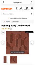 Gezocht: behang ruby donkerrood kwantum, Ophalen, Minder dan 10 m²