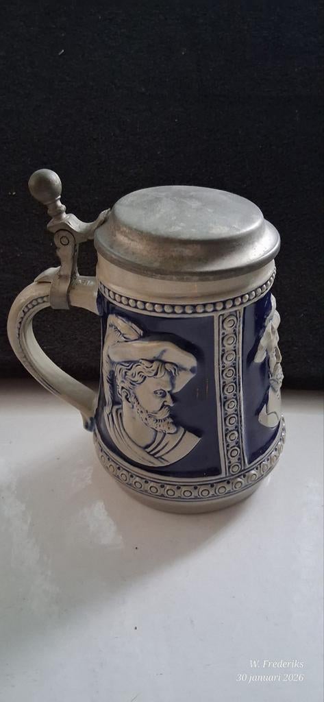 Vintage Gerz bierpul met deksel, Ophalen