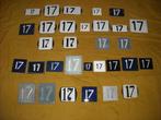 oud emaille huisnummer 17 ook 18 19 20 21 22 23 24 25 26 27, Antiek en Kunst, Antiek | Emaille, Ophalen of Verzenden