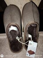 Lederen heren pantoffels, Bruin, Genuine Leather, Nieuw, Ophalen of Verzenden