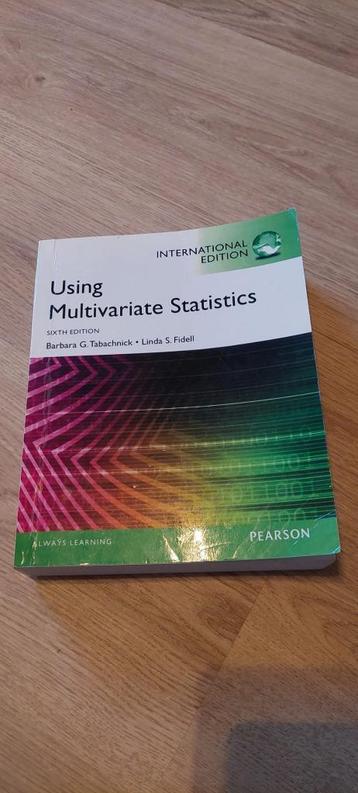 Using Multivariate Statistics (6th intern. edition, revised) beschikbaar voor biedingen